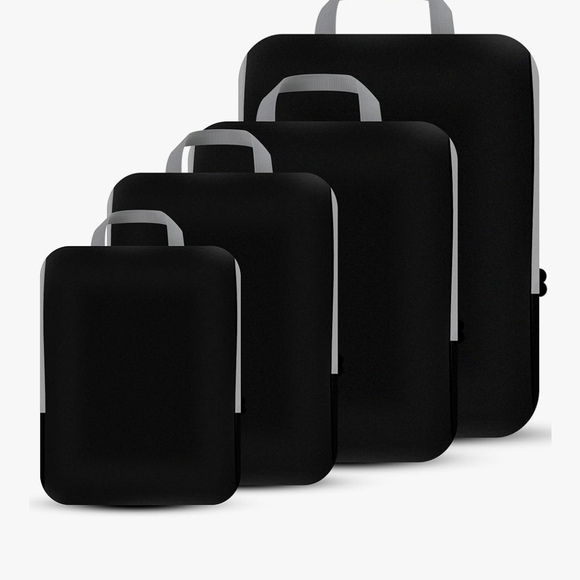 Packing Cubes Travel Accessories Packing Organizers Compression Bags Black - Picture 1 of 7